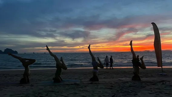 Best rated star tour: Krabi: Sunset Yoga Balance Join-in Class | 5 rating