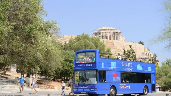 Atene, Pireo e costa: autobus blu hop-on hop-off