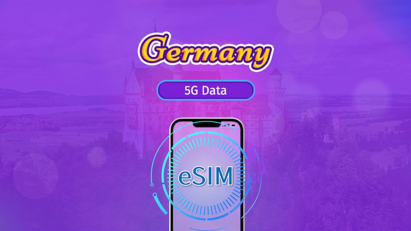 Germany | 5G/4G eSIM | Total Package | 24H Billing | 7-30 days | QR code