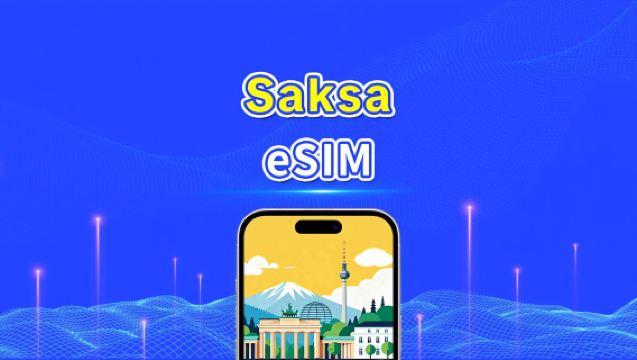 Saksan eSIM | 5G/4G | päiväpaketti/datapaketti | 24 tuntia | 1-30 päivää | QR-koodi