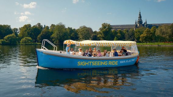 Offene Elektrobootfahrt in Stockholm mit Live-Guide