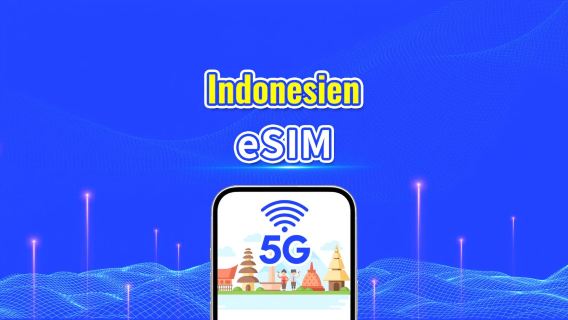 Indonesien 5G eSIM| Multi-Netz-Abdeckung | Tages-/Gesamt-Datenpaket | 1–30 Tage | Kalendertag-Abrechnung | QR-Code
