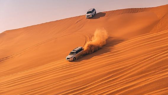 Safari dans le désert de Dubaï, quad, balade à dos de chameau et dîner buffet
