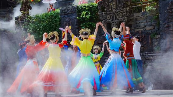 1-day tour to the Tribe of the Three Gorges by boat + Xiling Gorge scenery + traditional crying marriage performance + Yangtze River work songs|Best-selling