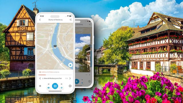 Recorrido a pie por Estrasburgo con audioguía en tu smartphone