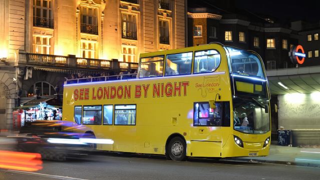 London by Night Sightseeing Tour - Open Top Bus