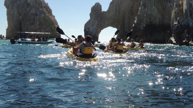Los Cabos Arch and Playa del Amor Tour by Glass Bottom Kayak