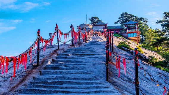 陝西華山一日遊【二環內上門接/每人贈登山手套一雙】