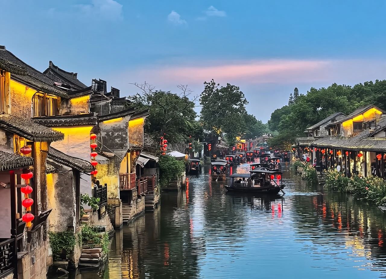 Hangzhou ida y vuelta: Antiguo pueblo de Xitang + Antiguo pueblo de Nanxun|Un grupo por pedido|Chino, inglés y otros idiomas: servicio de coche privado con conductor personalizado