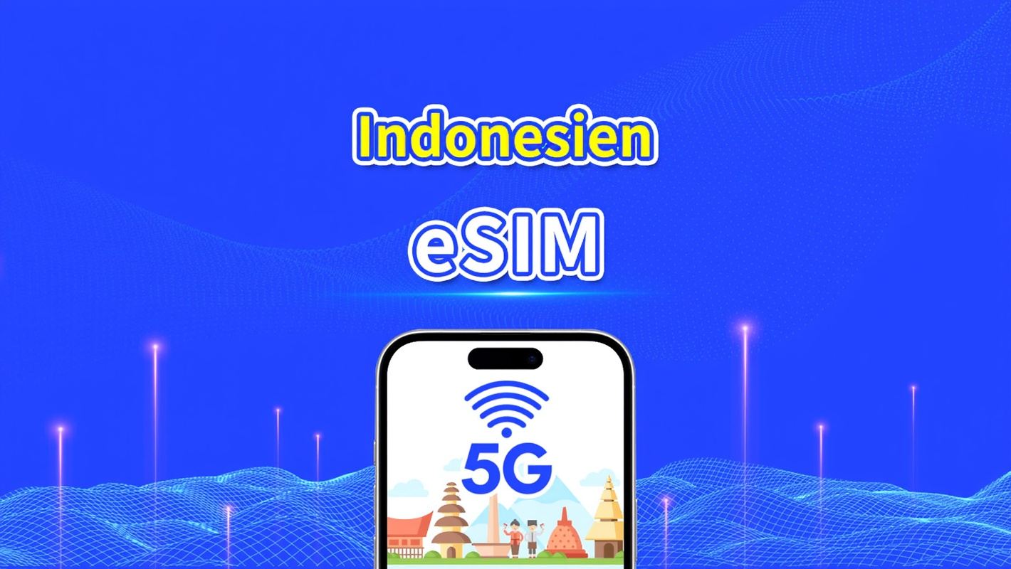 Indonesien eSIM | 5G/4G | Tägliches/Gesamtdatenpaket | 1-30 Tage | Billing nach natürlichem Tag | QR-Code
