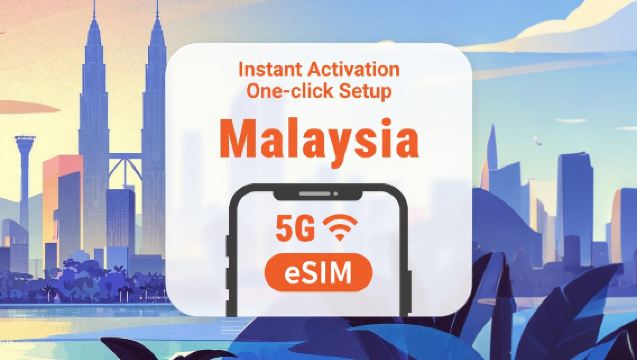 Malezja eSIM 5G | Obsługa ChatGPT i TikTok | Wiele opcji na 1-30 dni | Natychmiastowa aktywacja | Kod QR