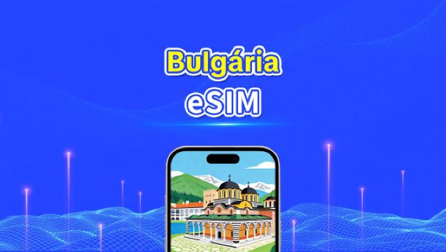 eSIM da Bulgária | 4G/5G | Dados de alta velocidade | 24 horas | Dias opcionais de 1 a 30 dias | Código QR