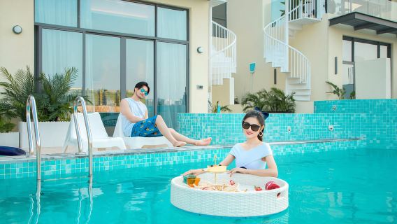 台山頤和温泉城·過夜露營【江門香舍5房8床無邊際泳池溫泉獨棟別墅+KTV+烤肉+泡池+麻將】