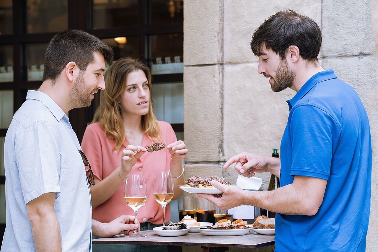 Tour gastronomico di San Sebastian: degustazione di pintxos abbinati a vini spagnoli