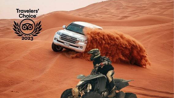 Safari aventureux dans le désert des dunes rouges avec quad, spectacles et barbecue