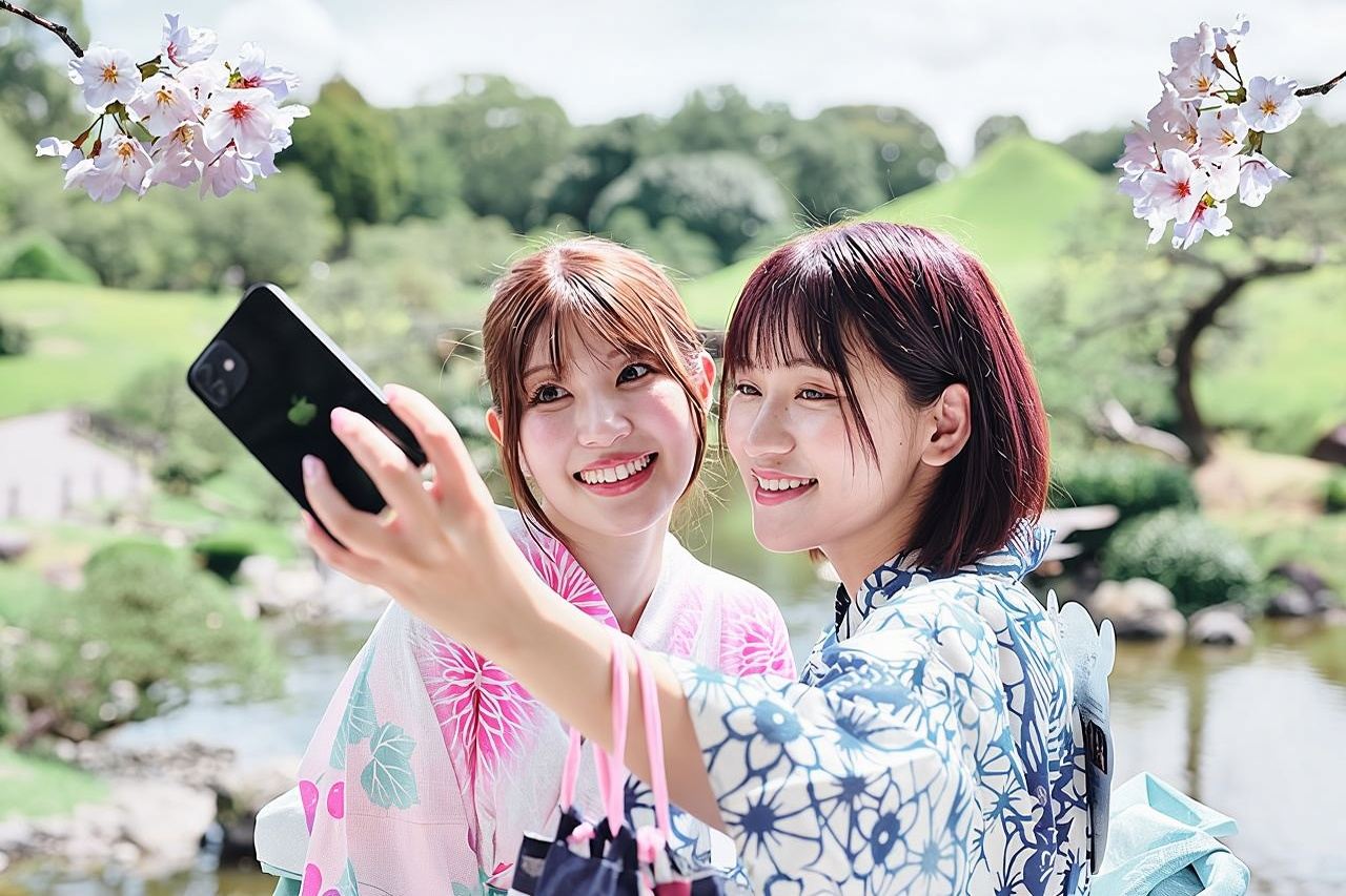 Esperienza privata di noleggio kimono Kyushu Kumamoto Suizenji