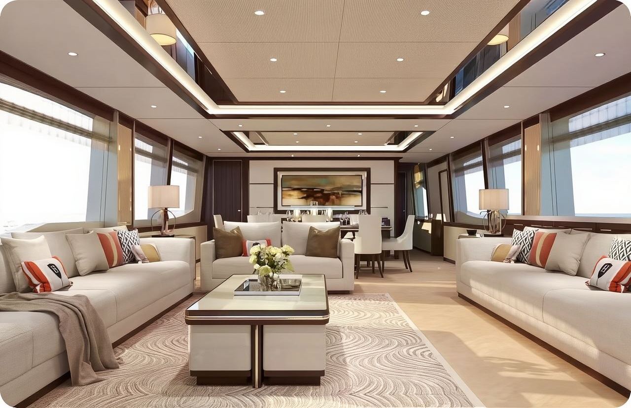 [Shenzhen Yacht Rental] Shenzhen Bay Yacht Club 108ft Luxury Three-Deck Yacht Charter (Capacity 1-10 People) [Beverages + Fruit Platter + Driving Experience] Birthday/Proposal Services