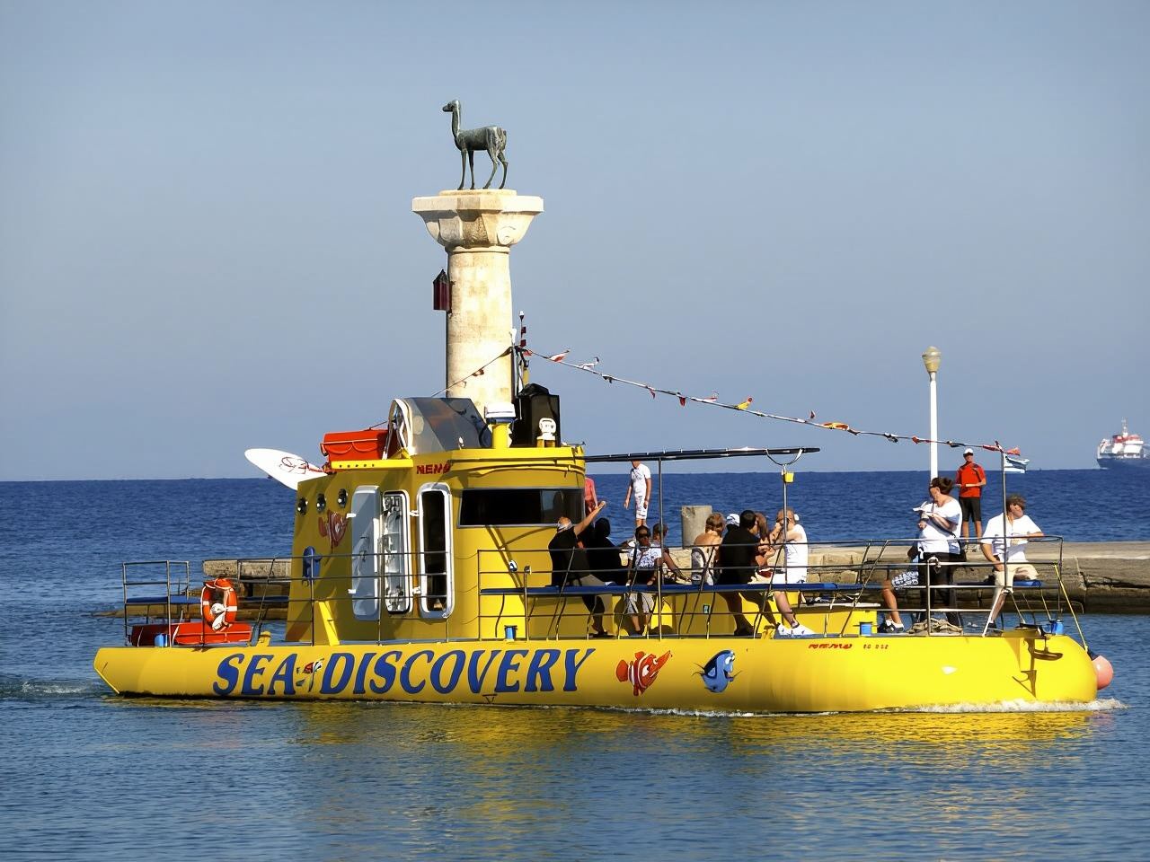 羅得島鎮：黃色潛水艇巡航與水下景觀