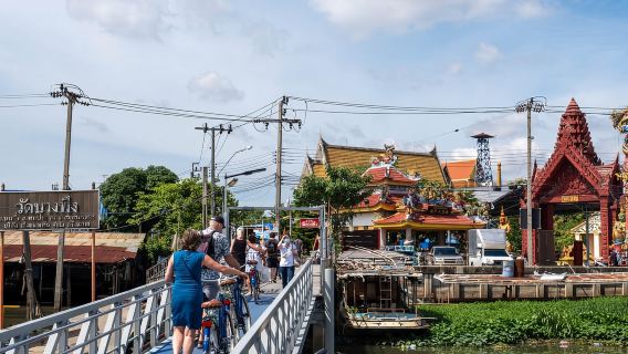 Tour en bici por Bangkok más allá de la ciudad con tentempié local