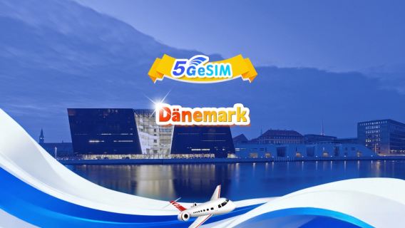 Dänemark 5G eSIM | Tages-/Gesamtpaket | 1 GB/Tag – 30 GB gesamt | 1–30 Tage | 24-Stunden-Format | QR-Code
