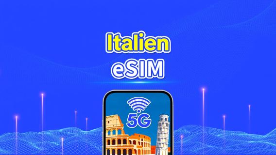 Italien eSIM | Höghastighetsdata | 5G/4G | Dagspaket/Datapaket | 24 timmar | 1-30 dagar | QR-kod