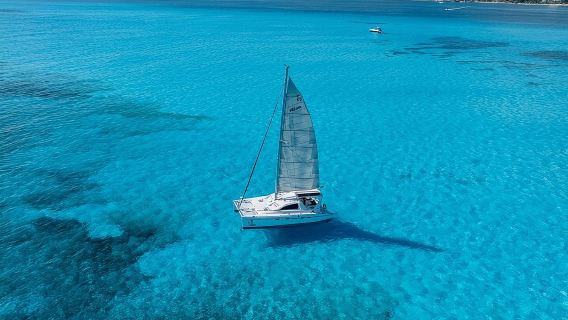 Isla Mujeres Day Tour with Catamaran, Snorkeling & Beach Club
