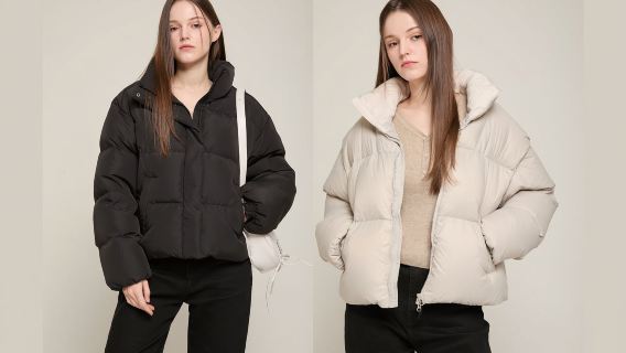 บริการเช่าชุด เสื้อกันหนาวหรู และกระเป๋า (เสื้อแจ็กเก็ตขนเป็ดสั้นไม่มีแบรนด์) ที่โซล