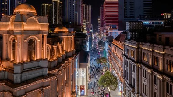 黃鶴樓+晴川閣+江漢路步行街+來歸元寺+兩江遊覽·夜遊長江