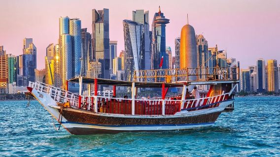 Moonlight on the Marina A Traditional Dhow Cruise Experience