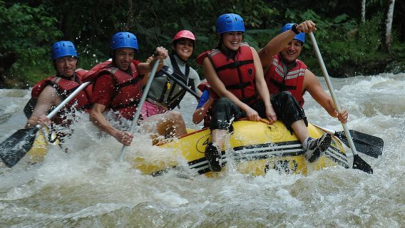 From La Fortuna: Zip-Line and Rafting Adventure