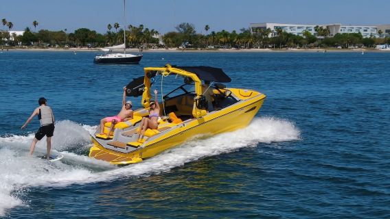 Miami luncur ombak wakeboarding, luncur ombak laut Nautique G23/Yamaha255XD