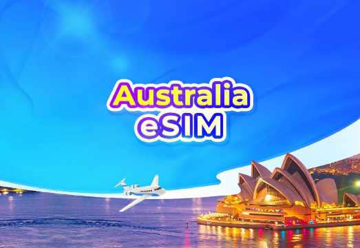 Australia 5G eSIM | TikTok & ChatGPT Available | Day Pass/Total Data Package | 24-Hour Billing | QR Code AUD 0.12