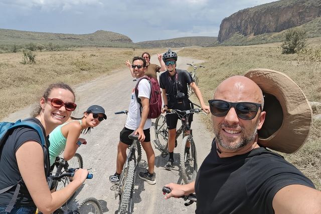 Balade à vélo à Hell's Gate et excursion en bateau sur le lac Naivasha