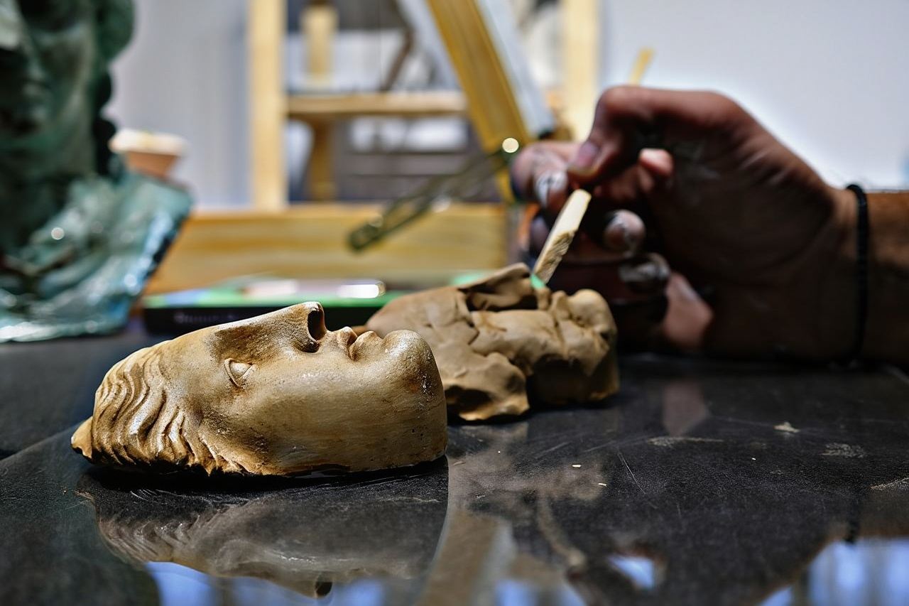 Atene: laboratorio di scultura del tuo capolavoro greco