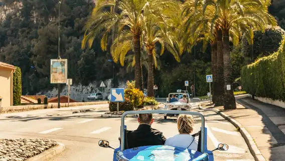 2-Hour Open-Top Trike Tour in Nice, France (Minimum 2 People + unlimited Mileage with Full Gas)