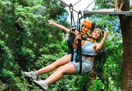 Koh Samui: Hawk Adventure Ziplining Aerial Walkway in Nathon