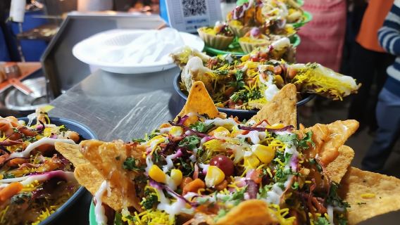 Bangalore: Paseo gastronómico nocturno por la calle y visita al mercado