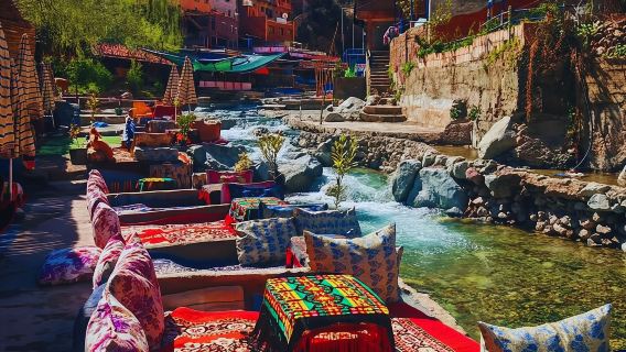 Marrakech: Atlas Mountains, Ourika Valley, Waterfall with Guide