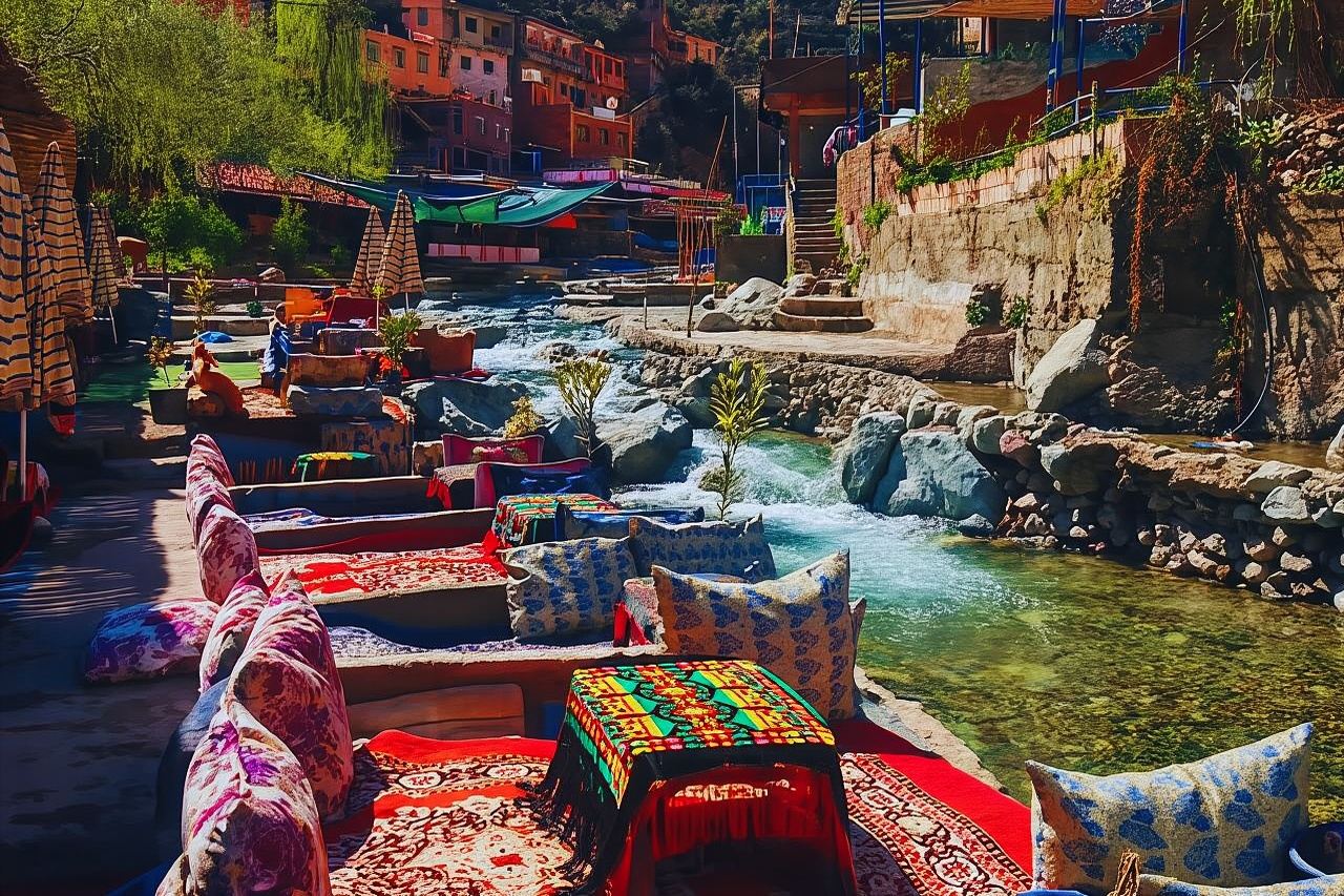 Marrakech: Atlas Mountains, Ourika Valley, Waterfall with Guide