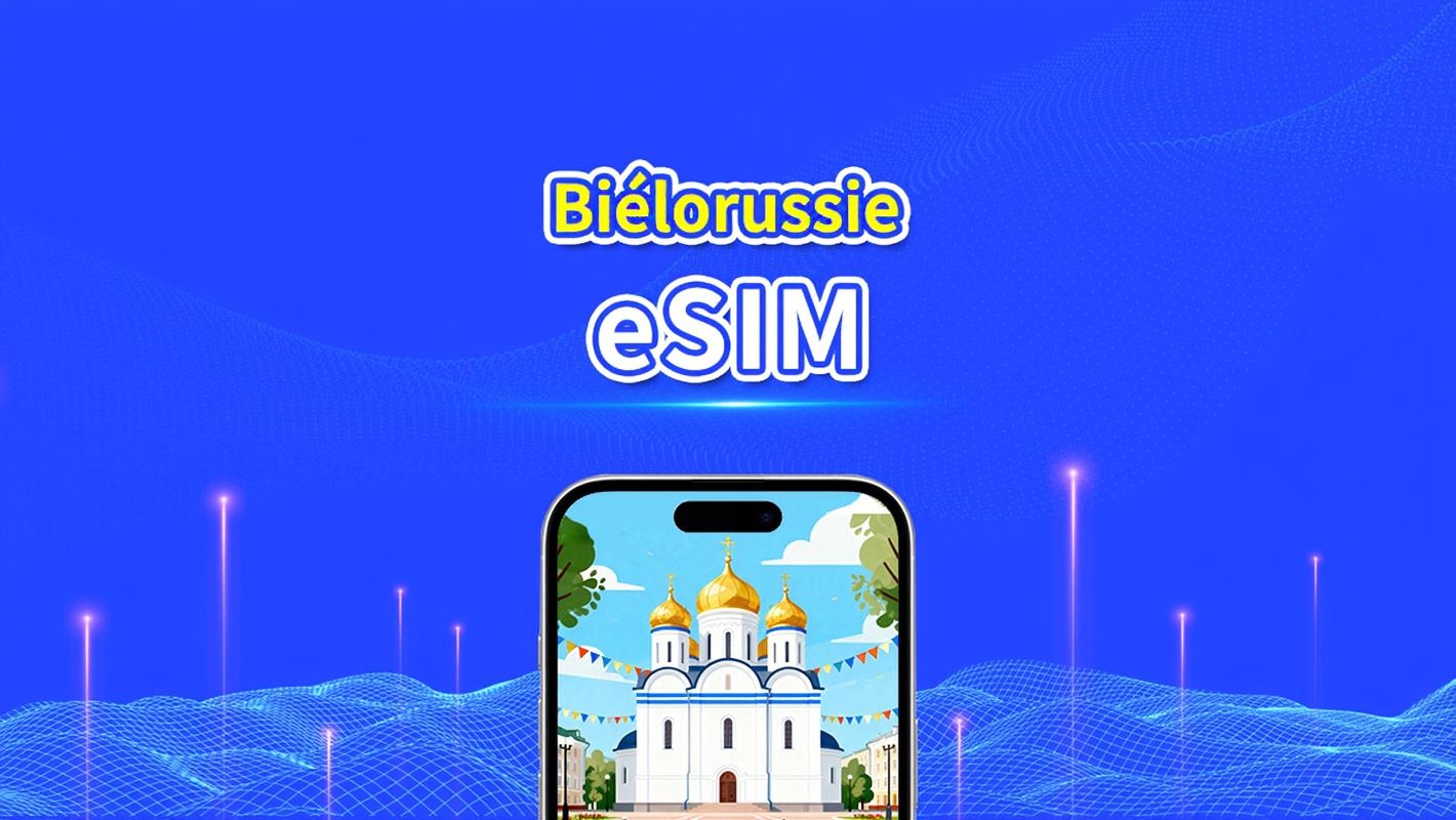 eSIM Biélorussie | 4G | Forfait Données Journalier/Total | 1–30 jours | Facturation 24h | Code QR
