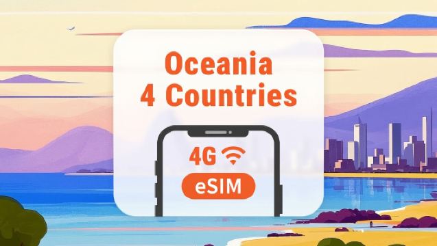 Sydstilla havet 4G eSIM | 3-30 dagars datatrafik | Snabb aktivering med ett klick | Ingen väntan på leverans | QR-kod