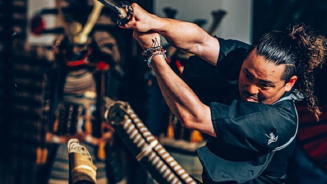 Entrenamiento samurái con el Musashi moderno en Kioto