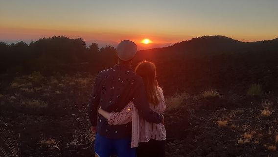 Sunset Tour of Mount Etna in Sicily, Italy|Multi-city transfers|Exquisite small group