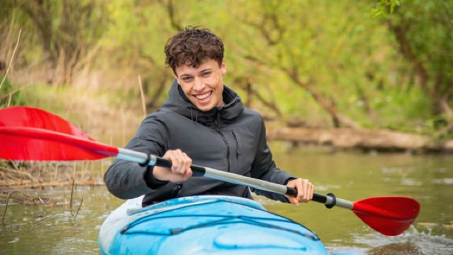 Biesbosch: Kajakverleih mit Streckenkarte und Rettungsweste