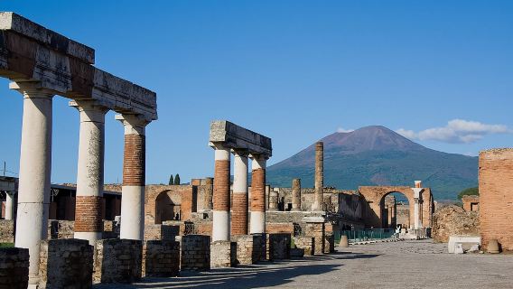 Pompeii & Vesuvius Day Trip from Naples with Italian Light Lunch