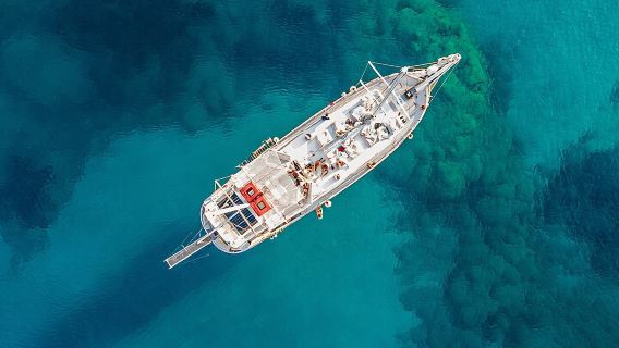 Rhodes Exclusive Swim Cruise with Greek Gourmet Buffet & Drinks