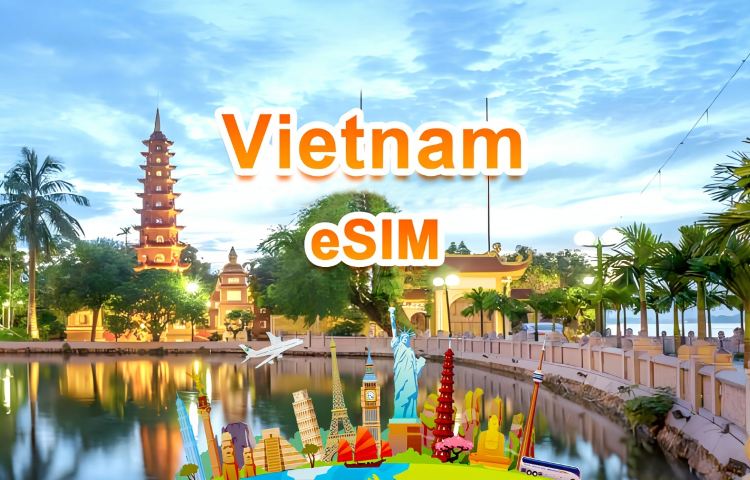 Vietnam 4G/5G eSIM | DayPass/Total| 500MB/day-total 30GB | 1-30 days | 24-hour| QR code