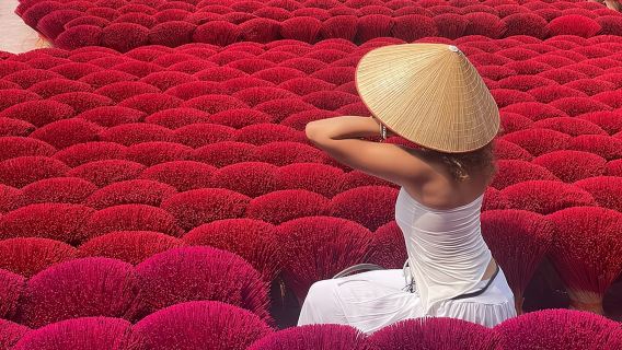 Incense Village, Hat Making & Lacquer Artisan Small Group Hanoi