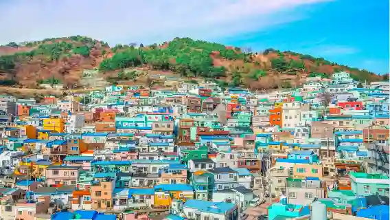 韓國釜山青沙浦+海雲台海水浴場+白淺灘文化村+甘川文化村&