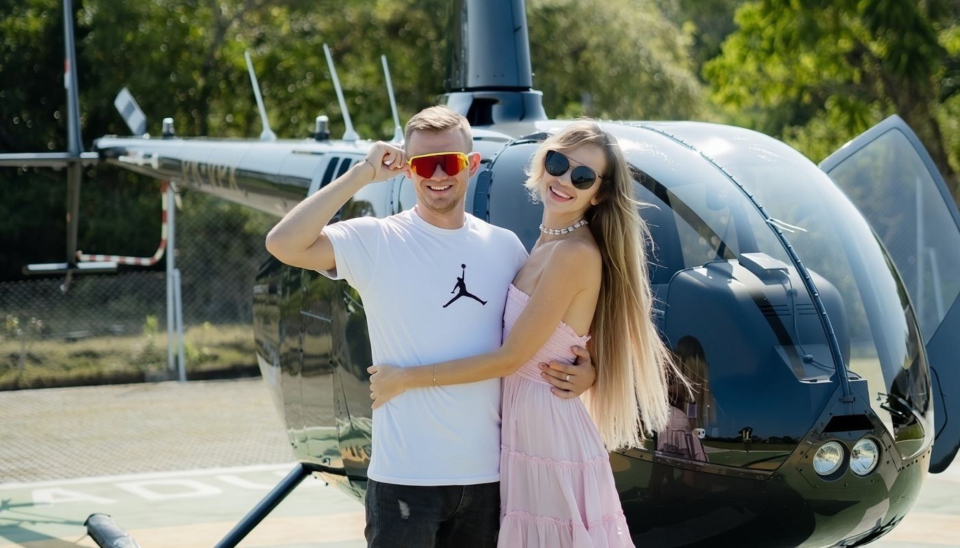 Sorvola Bali: Il tour panoramico in elicottero definitivo